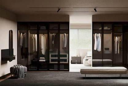 Двукрилен гардеробен модул Odena - с чекмеджета