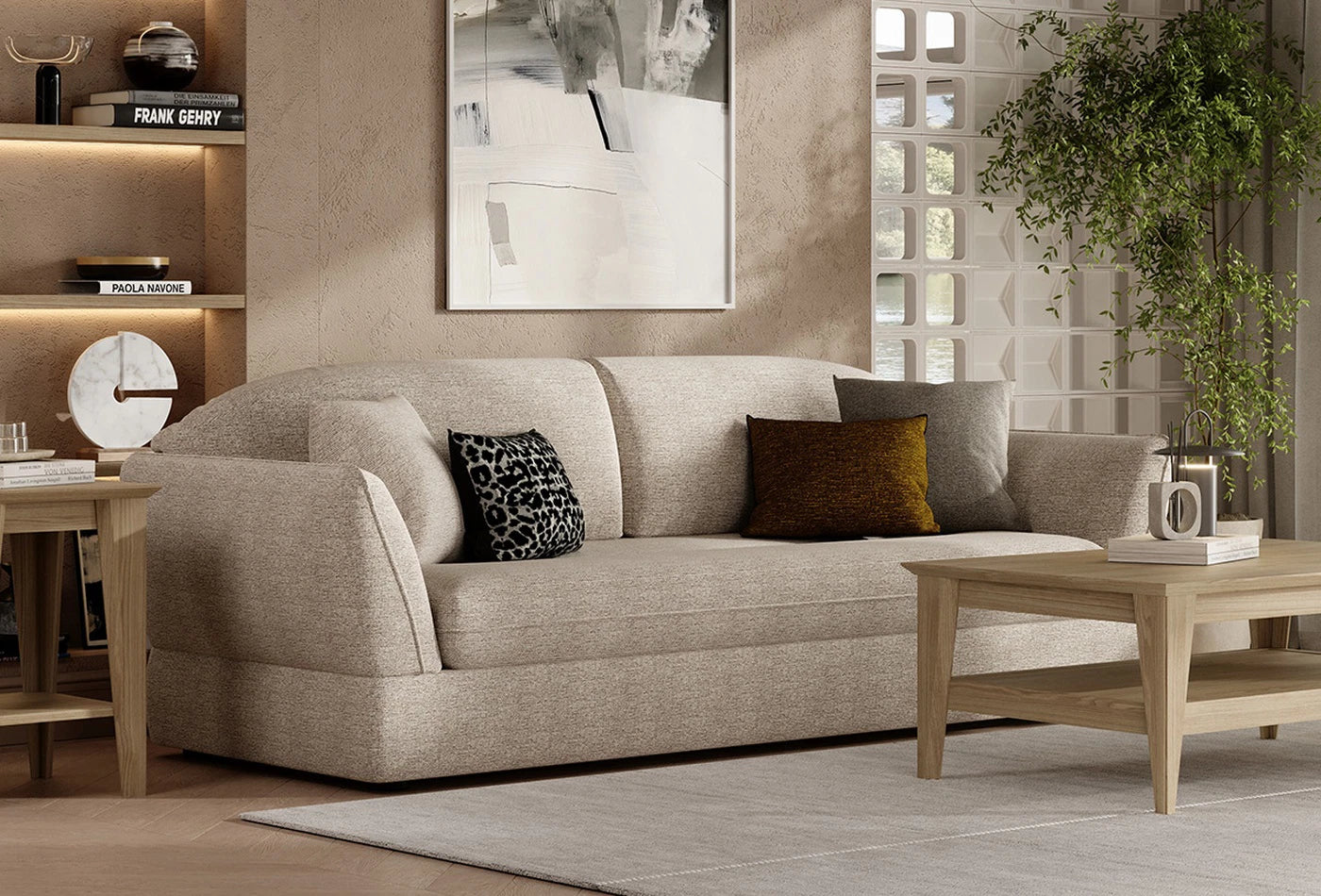Триместен разтегателен диван Verona