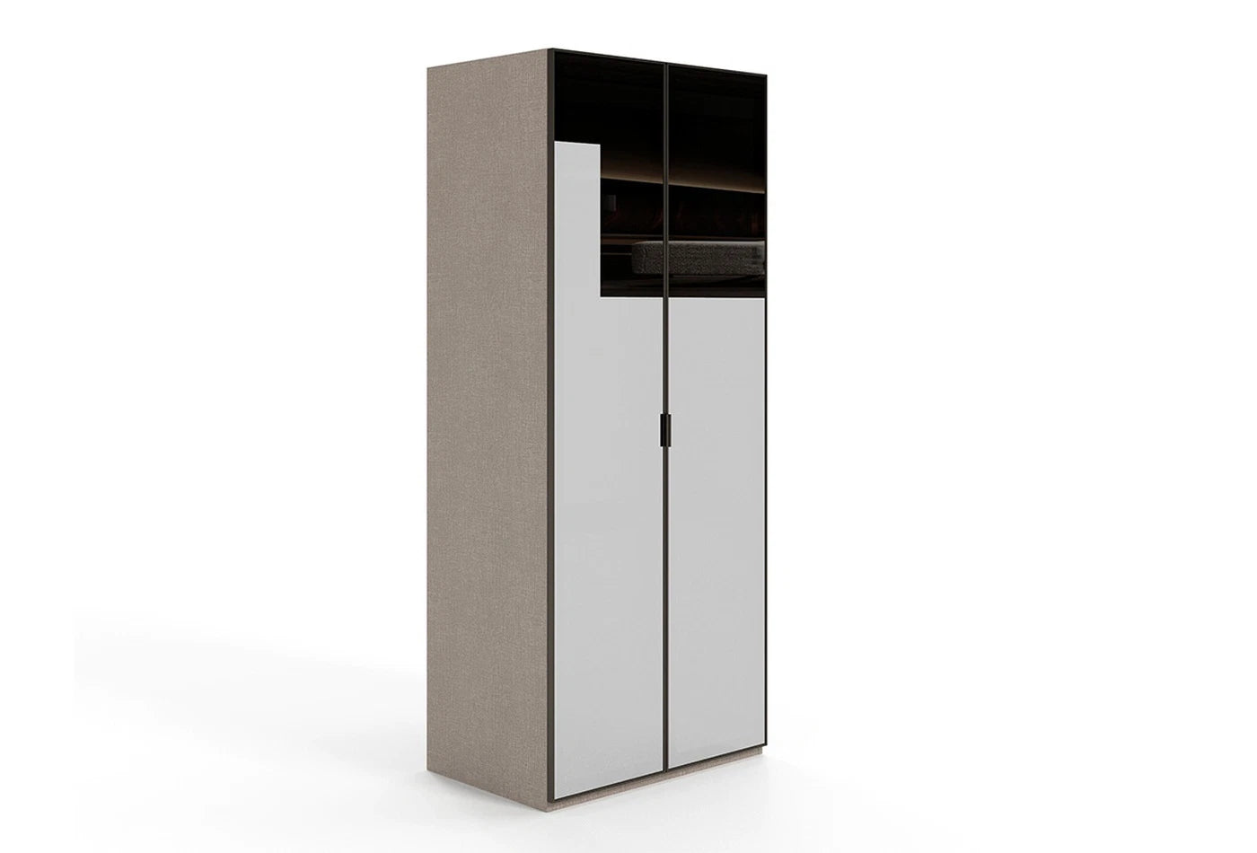 Двукрилен гардеробен модул Odena - с чекмеджета